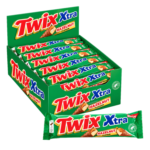 Twix hazelnut Kingsize xtra 75g x 24st