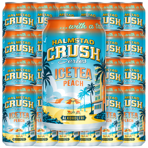 Halmstad Crush Ice Tea Peach 33cl x 24st