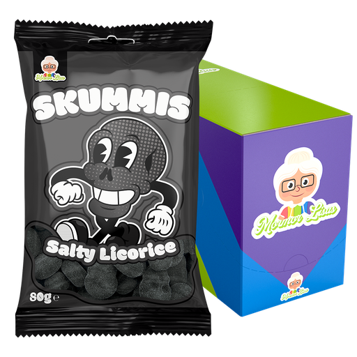 Skummis Salty Licorice 80g x 18st