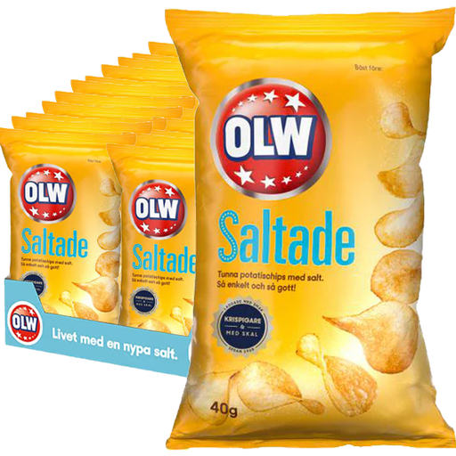 OLW Lättsaltade 40g - 20st
