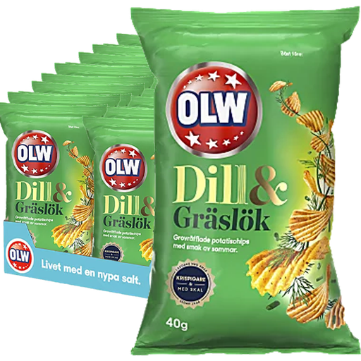 OLW Dill & Gräslök 40g - 20st
