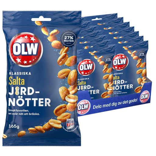 SALTA JORDNÖTTER OBS! 165 GR HELLÅDA