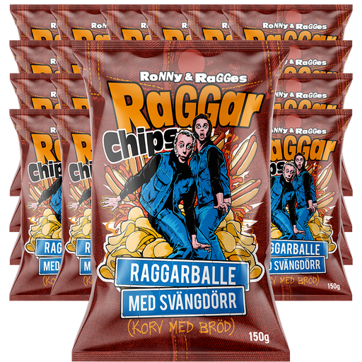 Raggarchips Raggarballe 150g x 24st