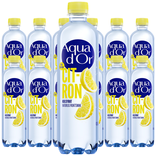 Aquador Citron Kolsyrad 50cl x 12st