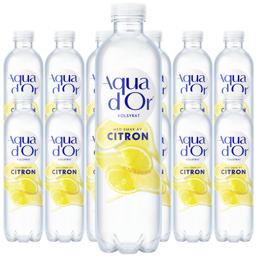Aquador Citron Kolsyrad 50cl x 12st