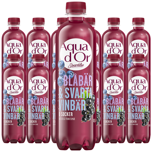 Aquador Blåbär/SvVinbär Kolsyrad 50clx12