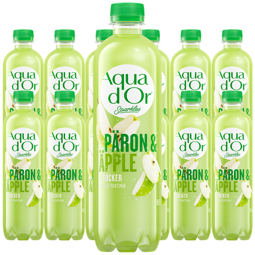 Aquador Päron/Äpple Kolsyrad 50cl x 12