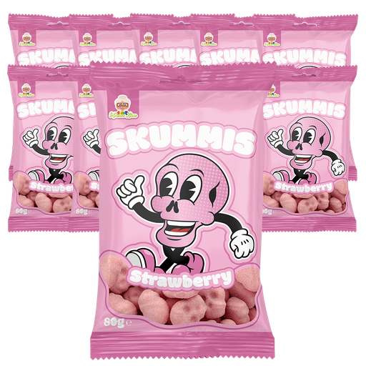 10st - Skummis Strawberry 80g 2:a sort