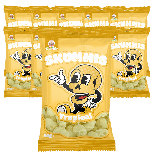10st - Skummis Tropical 80g 2:sort