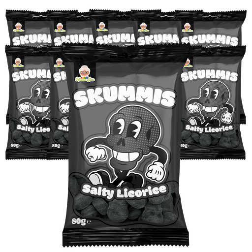 10st - Skummis Salty Licorice 80g 2:a so