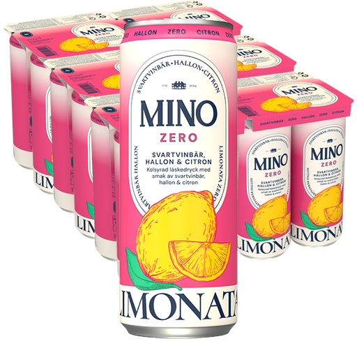 Mino Zero Hallon Svartvinbär 33cl x 24st