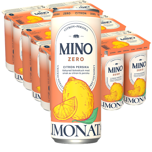 Mino Zero Citron Persika 33cl x 24st