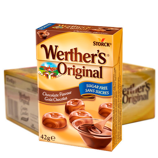 Werthers Chocolate Sockerfri 12x 42g