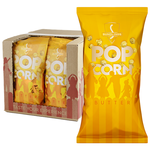 Sundlings Butter Popcorn 50g x 12st