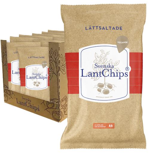 Lantchips Lättsaltade 10st x 200g