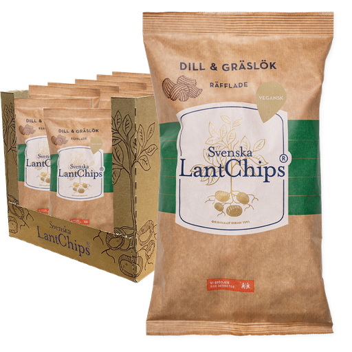 Lantchips Dill Räfflade 10st x 200g