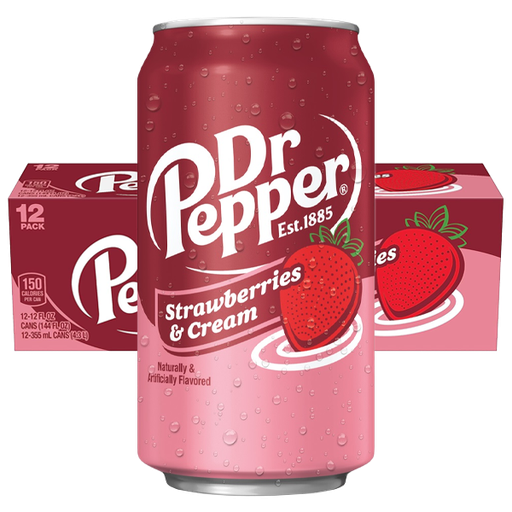 Dr Pepper Strawberry Cream 35,5cl x 12st
