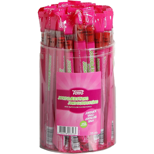 Pingvinstång Jordgubb 55 st