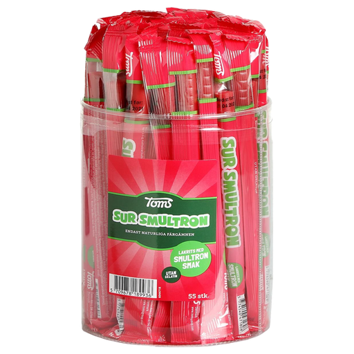 Pingvinstång Sur Smultron 55 st