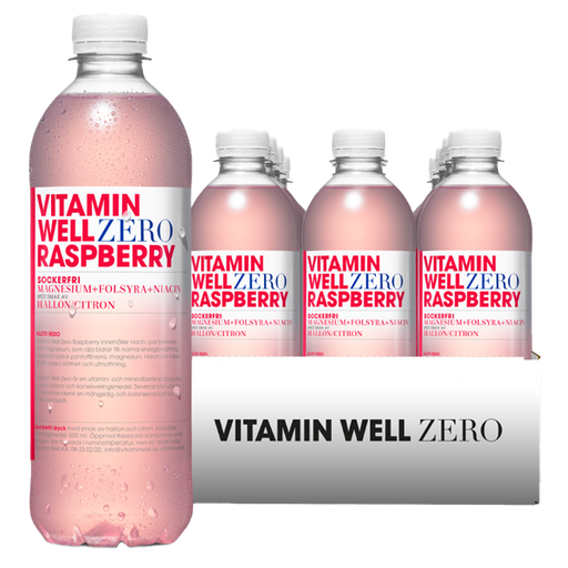 Vitamin Well Zero Raspberry 50cl x 12st