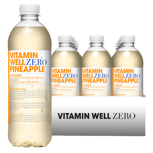 Vitamin Well Zero Pineapple 50cl x 12st