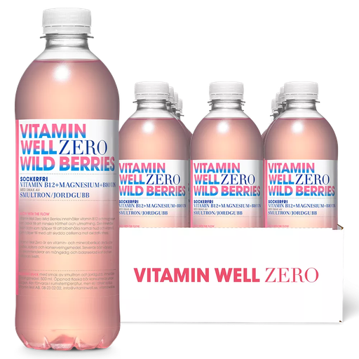 Vitamin Well Zero Wild Berries 50cl x12