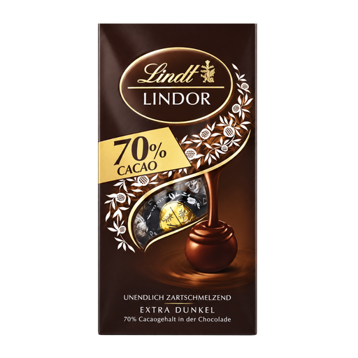 Påse Lindt Lindor 70% Cacao 137g