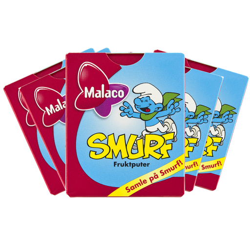 5st - Malaco Smurf Fruktputer 20g