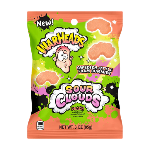 Warheads Sour Clouds Peach 85g