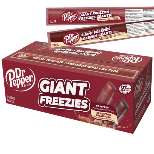 Dr Pepper Giant Freeze Pops 27-pack 156g