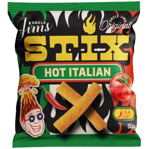 Uncle Jim's Stix Hot Italian 50G