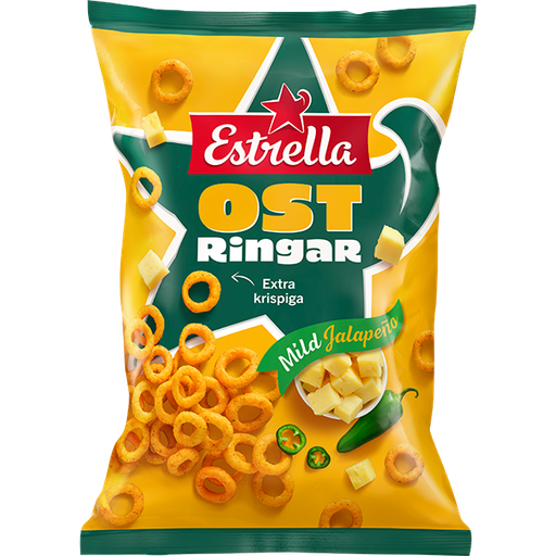 Estrella Ostringar Mild Jalapeno 200g