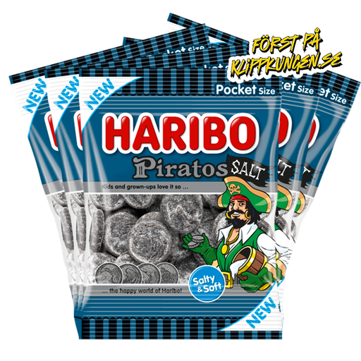5st - Haribo Piratos Salt 70g