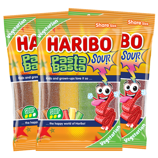 3st - Haribo Pasta Basta Sour 80g