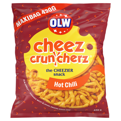 OLW Maxibag Cruncherz Hot Chili 420g