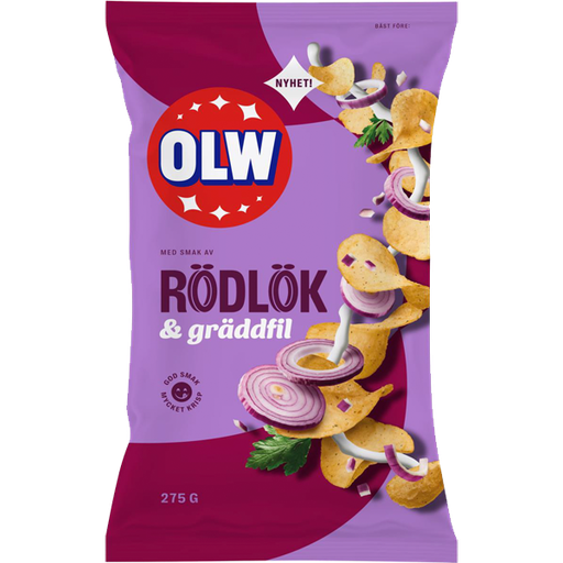 OLW Rödlök & Gräddfil 275g