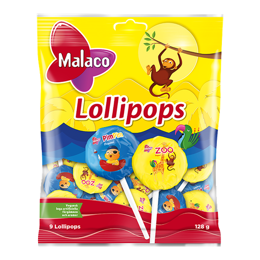 Malaco Lollipops 128g