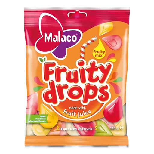 Malaco Fruity Drops Frutiy Mix 170g