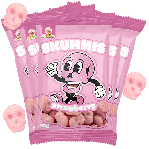 5st - Skummis Strawberry 80g