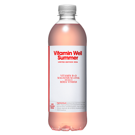 Vitamin Well Summer Röda Vinbär 50cl