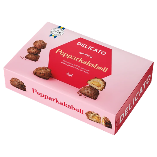 Delicato Pepparkaksboll 6-pack