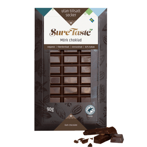 Sure Taste Chokladkaka Mörk Choklad 90g