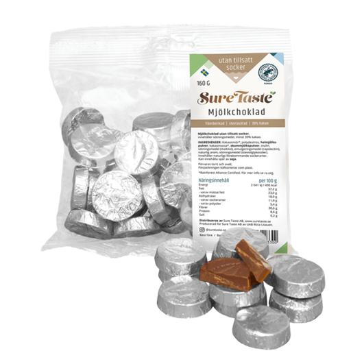 Chokladmynt Mjölkchoklad Silver 160g