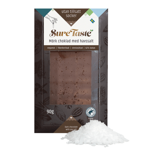 Chokladkaka Mörk Choklad Havssalt 90g