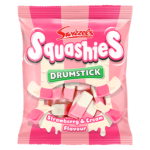 Squashies Strawberry & Cream 140g
