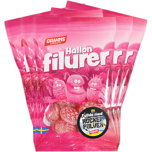 5st - Grahns Hallonfilurer 70g