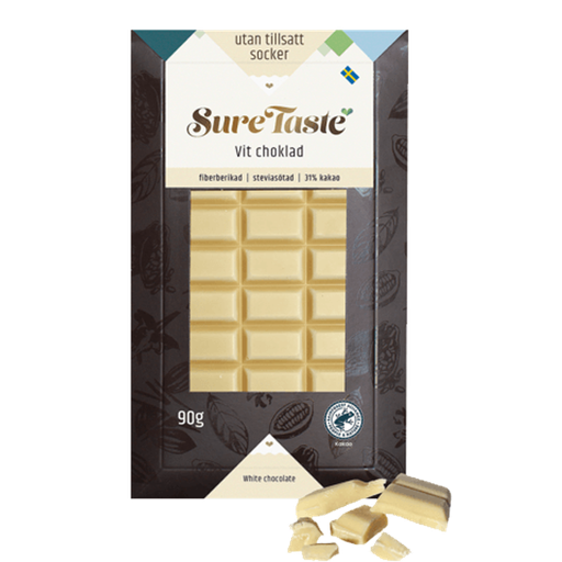 Sure Taste Vit choklad 90g
