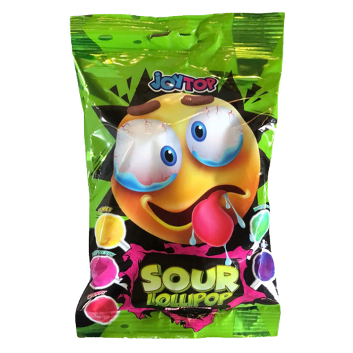 JoyTop Sour Lollipop Smiley 88g