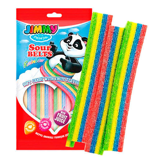Jimmy Sour Belts Rainbow 75g