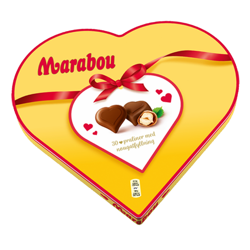 Marabou Hjärta ask 165g